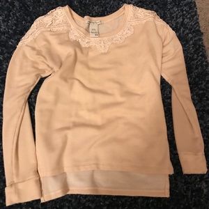 Lace Top Sweater